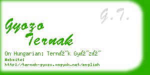 gyozo ternak business card